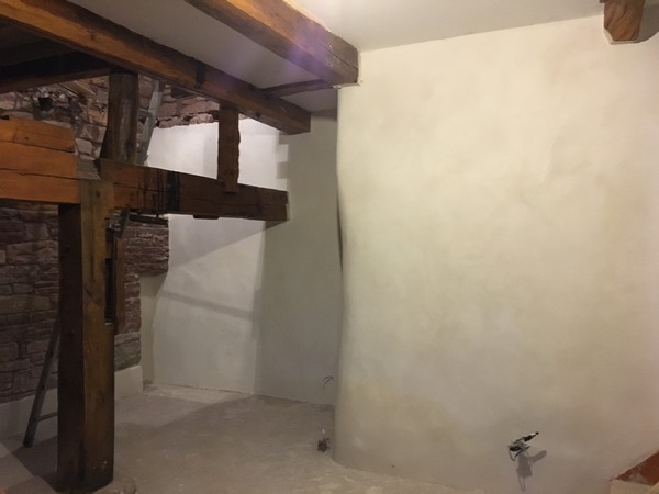 Breathable thermal render in barn conversion