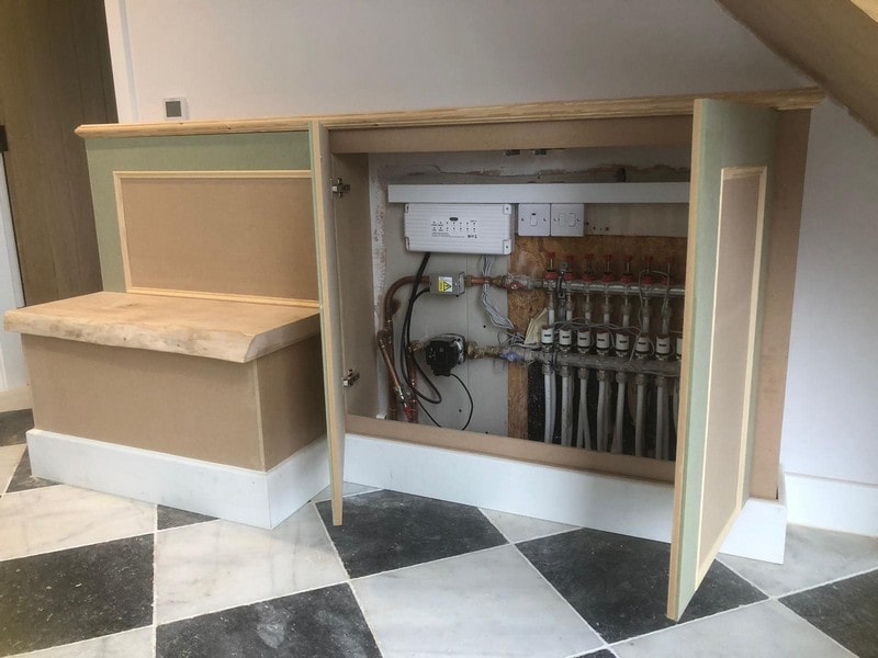 Timber panelling/cupboard, Calthwaite New Build