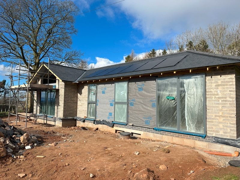 Farlam IMG_8861 800px-min Blockwork & timber frame shell, fully roofed, solar panels and window frames in